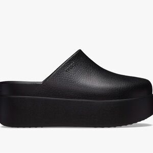 Crocs Women's Dylan Clog, Mule Platform Shoes, Black, 6  NWOT